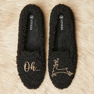 New in the box Vivaia black reindeer shoes